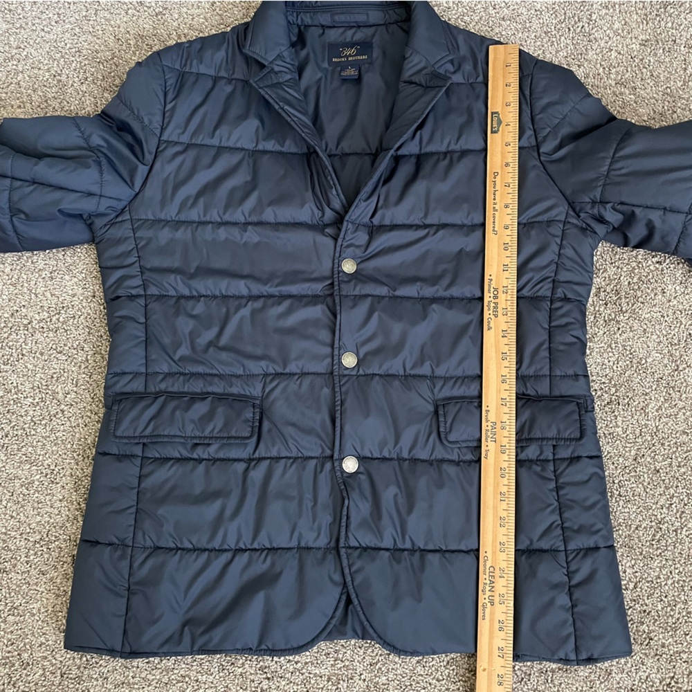 Brooks Brothers Men's Navy Quilted Blazer - Picture 9 of 10